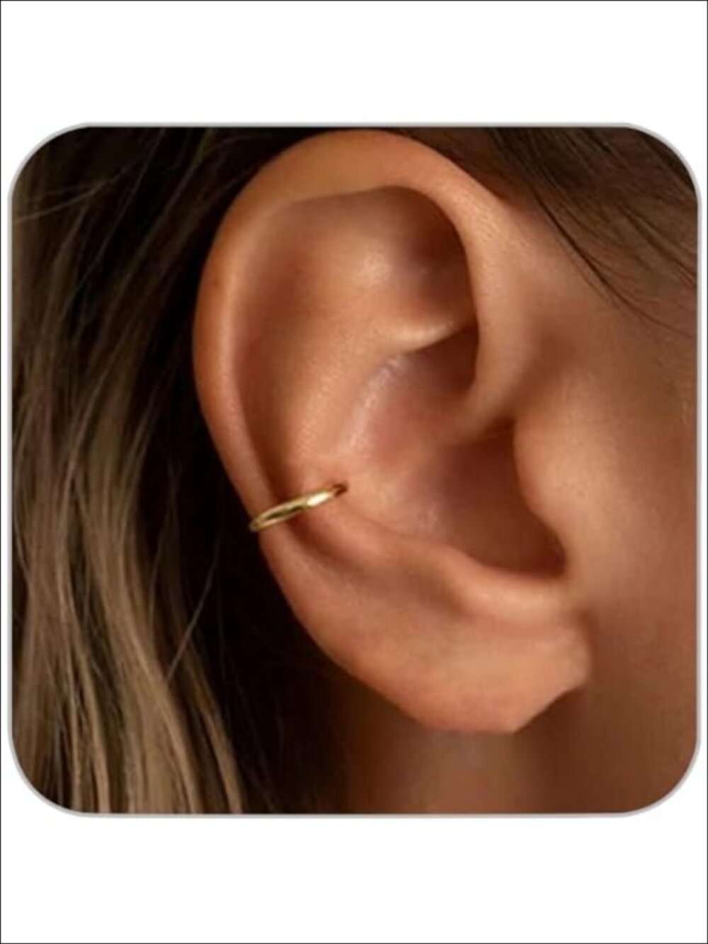 9mm Small Hoop Earrings 14k Gold Plated Huggie Hoop Women